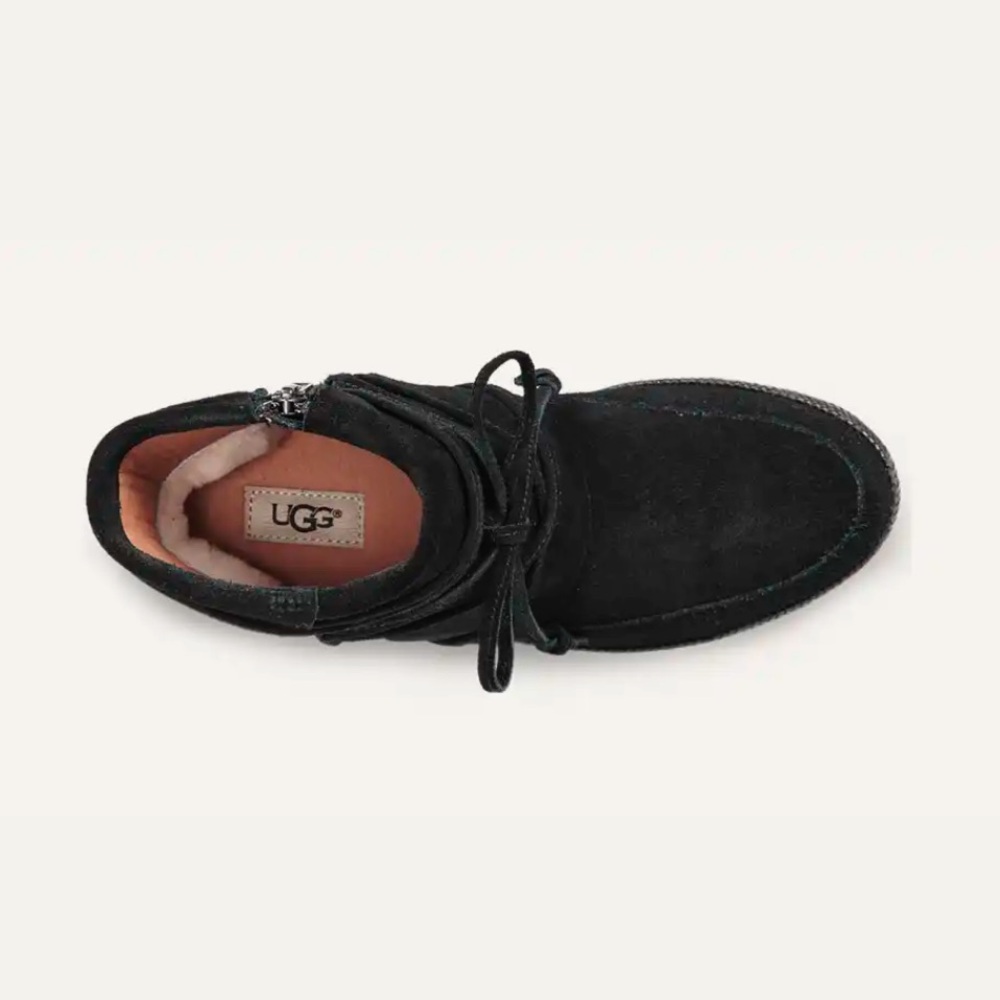 Worn twice UGG Women's Black Suede Ankle Boots - Picture 6 of 12